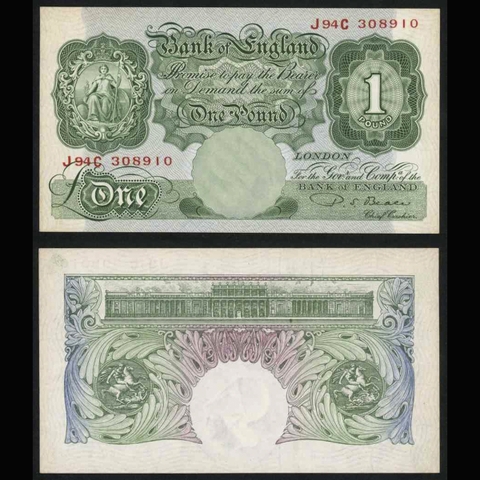 Great Britain (Anh) 1 pound 1949-55