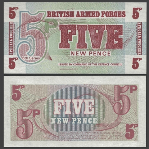 Great Britain (Anh) 5 new pence 1972