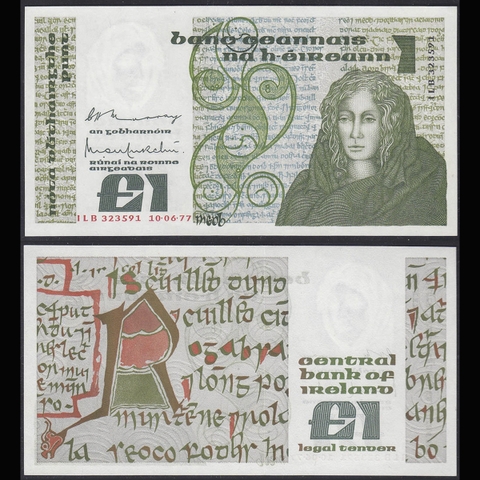 Ireland (Ai-len) 1 pound 1977