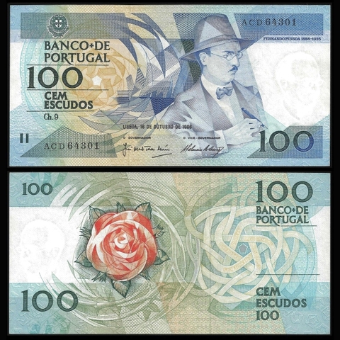 Portugal (Bồ Đào Nha) 100 escudos 1986