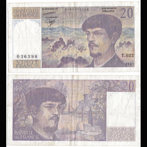 France (Pháp) 20 francs 1997