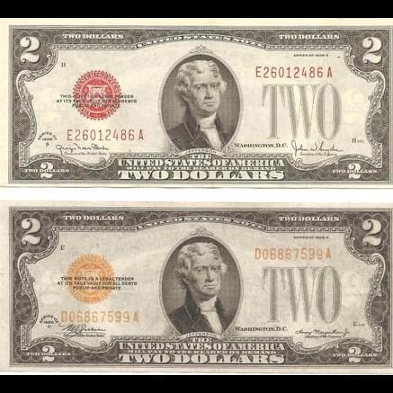 2 USD Mỹ phát hành năm 1928
