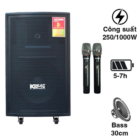 Loa kéo Acnos CB31 1000W 3 tấc