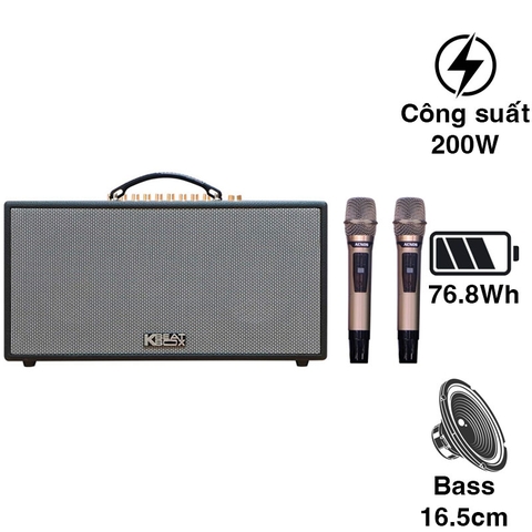 Loa xách tay Acnos CS450neo (Bass 16.5cm, 200W, Kèm 2 micro)