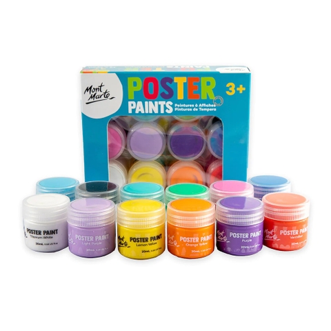 Bộ màu Poster Paints MONT MARTE Hũ (20ml)