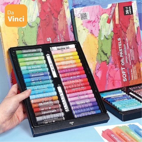 Bộ màu vẽ Sáp Dầu GIORGIONE Soft Oil Pastel mềm đắp nổi (hộp giấy)