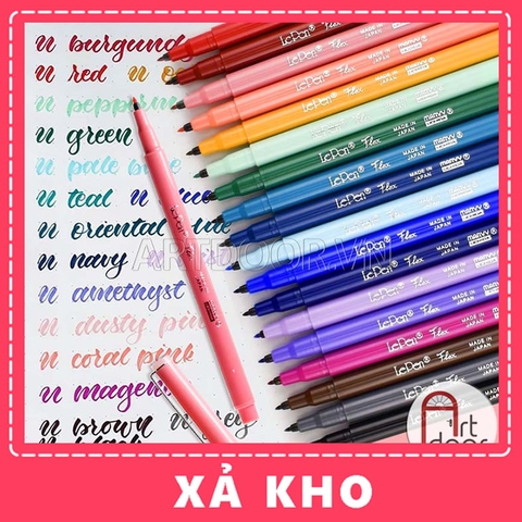 Bút màu viết thư pháp MARVY Lepen Flex (cây lẻ) - [xả kho]