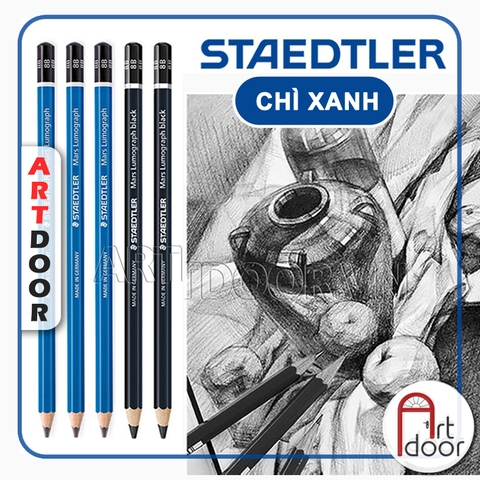 Bút chì phác thảo STAEDTLER Lumograph thân Xanh (cây lẻ)