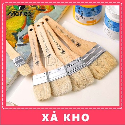 Cọ vẽ quét Mảng Acrylic MARIES lông Lợn cứng (752) - [xả kho]