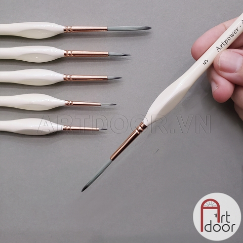 Cọ vẽ đầu Tỉa ARTPOWER Artist nét siêu mảnh, tỉa nail (cây lẻ)