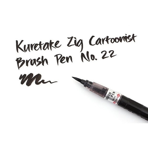 Bút đi nét Đen KURETAKE Zig Brush Manga đầu cọ mềm