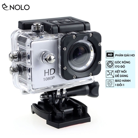 Camera Hành Trình Pin Sạc Sportcam Model SJ400 Phân Giải FullHD 1080p Chống Nước Chống Bụi Gắn Xe Đạp Xe Máy Thể Thao