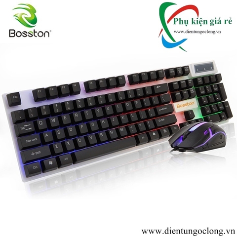 Combo Bàn Phím Và Chuột Có Dây Bosston 8310 Chuyên Game Chính Hãng