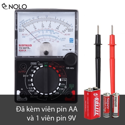 Đồng Hồ Đo Điện Đồng Hồ Vạn Năng VOM Sanwa Model YX360TR Màn Hình Lớn Có Tặng Kèm Pin