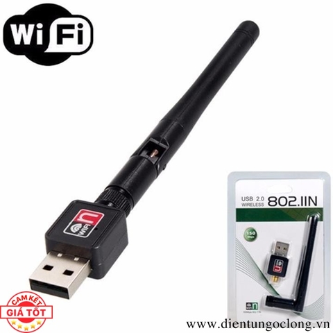 USB Thu Wifi 802.11 Có Anten Cho Máy Tính, Laptop