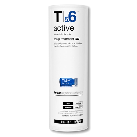 TINH CHẤT ĐẶC TRỊ GÀU VÀ DA ĐẦU MẪN CẢM T5.6 ACTIVE post ( 12 lọ x 8ml)