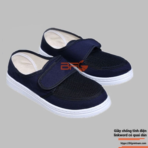 Giày chống tĩnh điện Linkworld có quai dán - ESD Linkworld Shoes