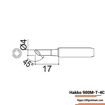 Mũi hàn Hakko 900M-T-4C