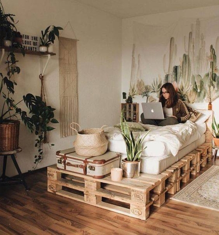 Thỏa sức thiết kế tổ ấm với gỗ pallet