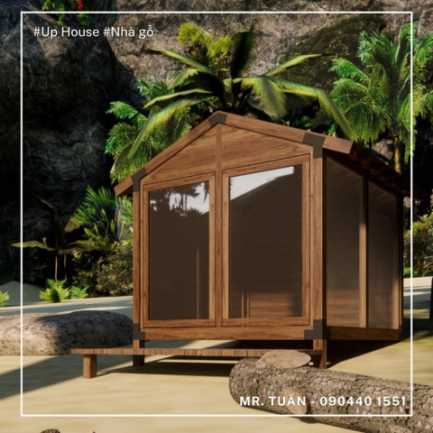 Nếu bạn là người yêu thích #du_lịch# thì không thể bỏ qua #Nhà_gỗ_Thông_minh_Up_House