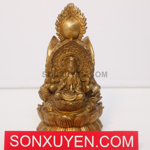 Tam thế phật cao 16 cm, rộng 7 cm