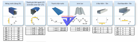 Phụ kiện tôn Máng Xối Ốp sườn Tôn Việt Hàn tôn việt nhật