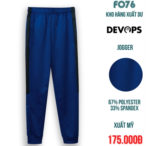 DEVOPS - QUẦN JOGGER NAM THỂ THAO LƯNG THUN MÀU XANH NAVY