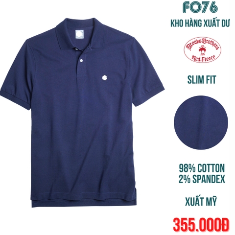 BROOKS BROTHER - ÁO THUN NAM POLO TAY NGẮN CÓ CỔ MÀU NAVY - RN 93986