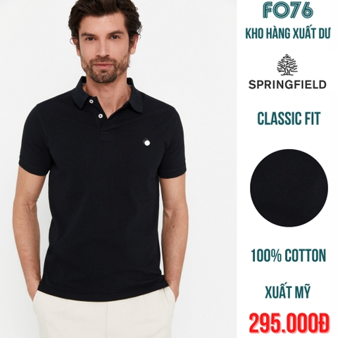 SPRINGFIELD - ÁO THUN NAM POLO TAY NGẮN CÓ CỔ CLASSIC FIT MÀU TỔNG HỢP