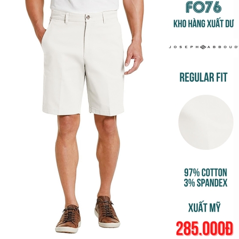 JOSEPH ABBOUD - QUẦN SHORT NAM REGULAR FIT MÀU TRẮNG -  RN 77219