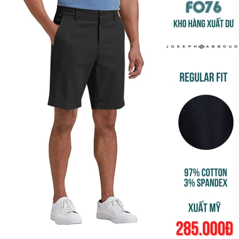 JOSEPH ABBOUD - QUẦN SHORT NAM REGULAR FIT MÀU ĐEN - RN 77219