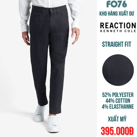 REACTION - QUẦN KAKI NAM STRAIGHT FIT MÀU TÍM ĐẬM - #RN 36738