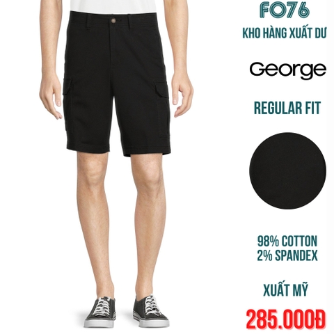 GEORGE - QUẦN SHORT KAKI NAM TÚI HỘP REGULAR FIT MÀU TỔNG HỢP - RN 54269