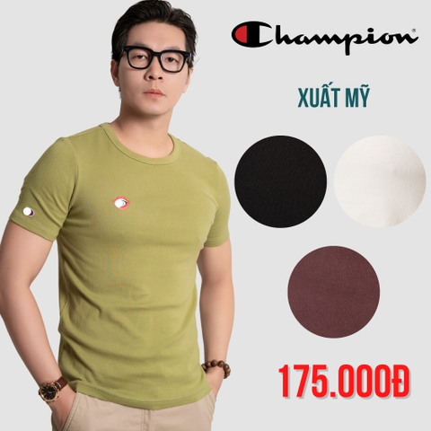 CHAMPION - ÁO THUN NAM CỔ TRÒN MÀU TỔNG HỢP