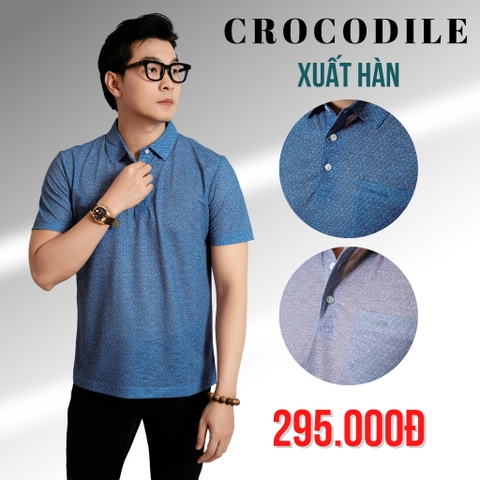 CROCODILE - ÁO THUN POLO NAM CÓ CỔ NGẮN TAY