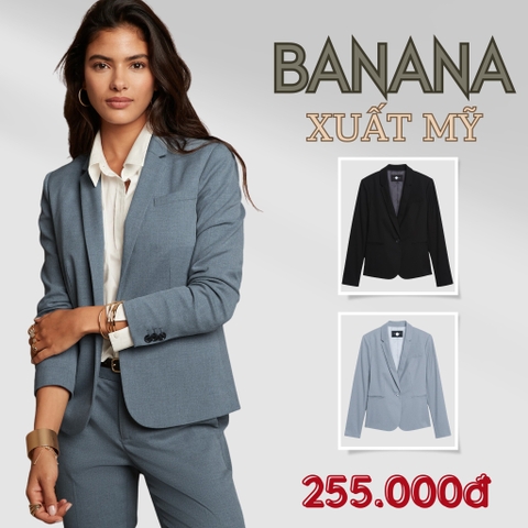 BANANA - ÁO BLAZER NỮ MÀU TỔNG HỢP