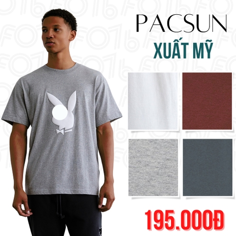 PACSUN - ÁO THUN NAM CỔ TRÒN TAY NGẮN