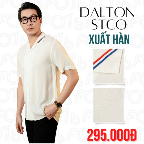 DALTON STCO - ÁO SƠ MI NAM TAY NGẮN MÀU TRẮNG