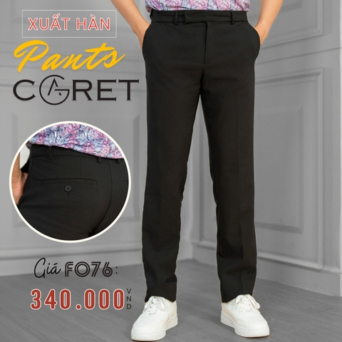 CARET - QUẦN TÂY NAM CAO CẤP XUẤT HÀN MÀU ĐEN