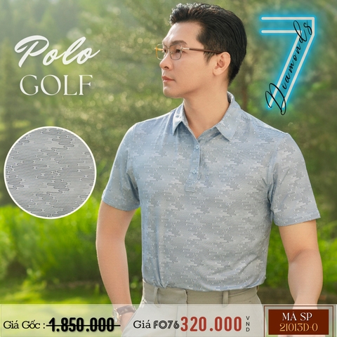 7 DIAMONDS - ÁO THUN POLO GOLF NAM HOẠ TIẾT LƯỢN SÓNG HIỆN ĐẠI RN#101880