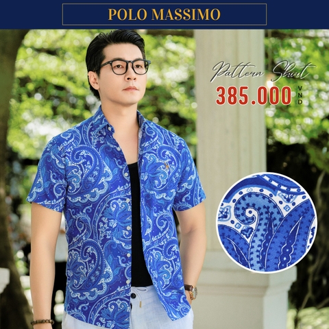 POLO MASSIMO - ÁO SƠ MI NAM TAY NGẮN HOẠ TIẾT PAISLEY