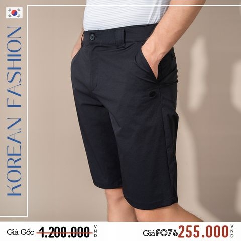 QUẦN SHORT NAM XUẤT HÀN MÀU ĐEN QS4421H