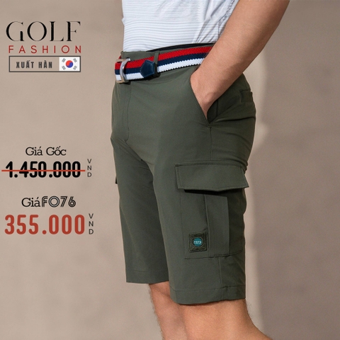 QUẦN SHORT GOLF TÚI HỘP XUẤT HÀN MÀU RÊU QSG4419T