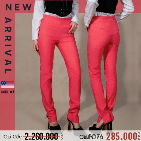 QUẦN TÂY NỮ PHOM ÔM XẺ LAI XUẤT MỸ MÀU ĐỎ QTN4405H7