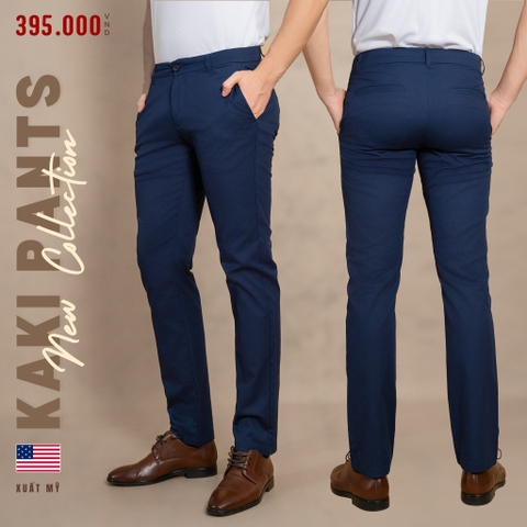 QUẦN KAKI NAM XUẤT MỸ MÀU XANH NAVY QKK4616T2