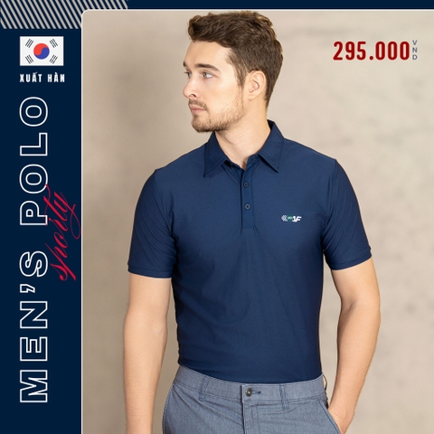 ÁO POLO THỂ THAO NAM TAY NGẮN XUẤT HÀN MÀU XANH NAVY PL4514H
