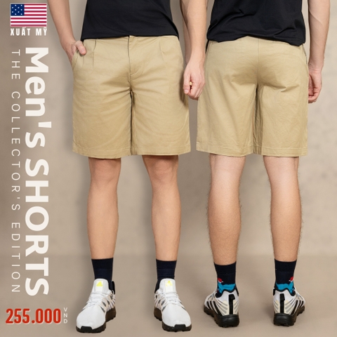 QUẦN SHORT KAKI NAM XUẤT MỸ MÀU BEIGE QS4515H2