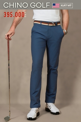 QUẦN CHINO GOLF NAM XUẤT MỸ MÀU XANH DƯƠNG RETRO QG4727T5
