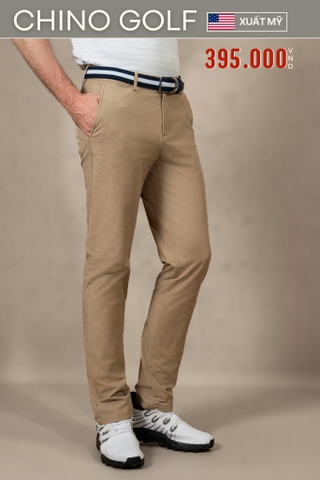 QUẦN CHINO GOLF NAM CAO CẤP XUẤT MỸ MÀU BEIGE QG4727T6