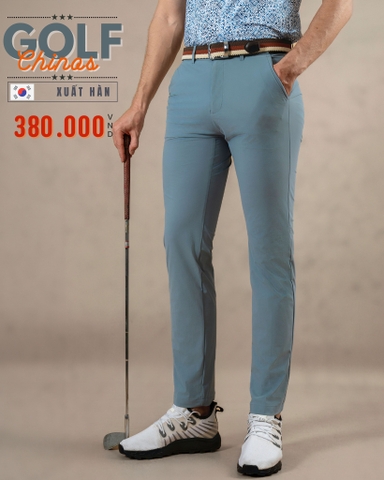 QUẦN CHINO GOLF NAM CAO CẤP XUẤT HÀN MÀU XÁM QG487H3